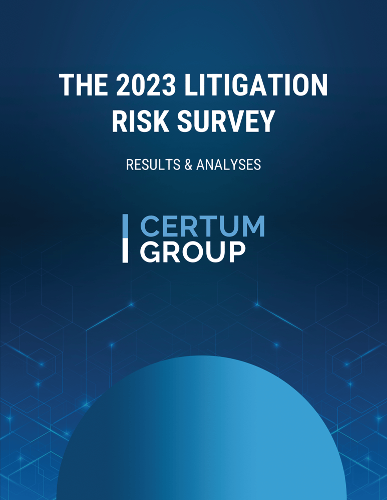 Certum Group's 2023 Litigation Risk Survey White Paper